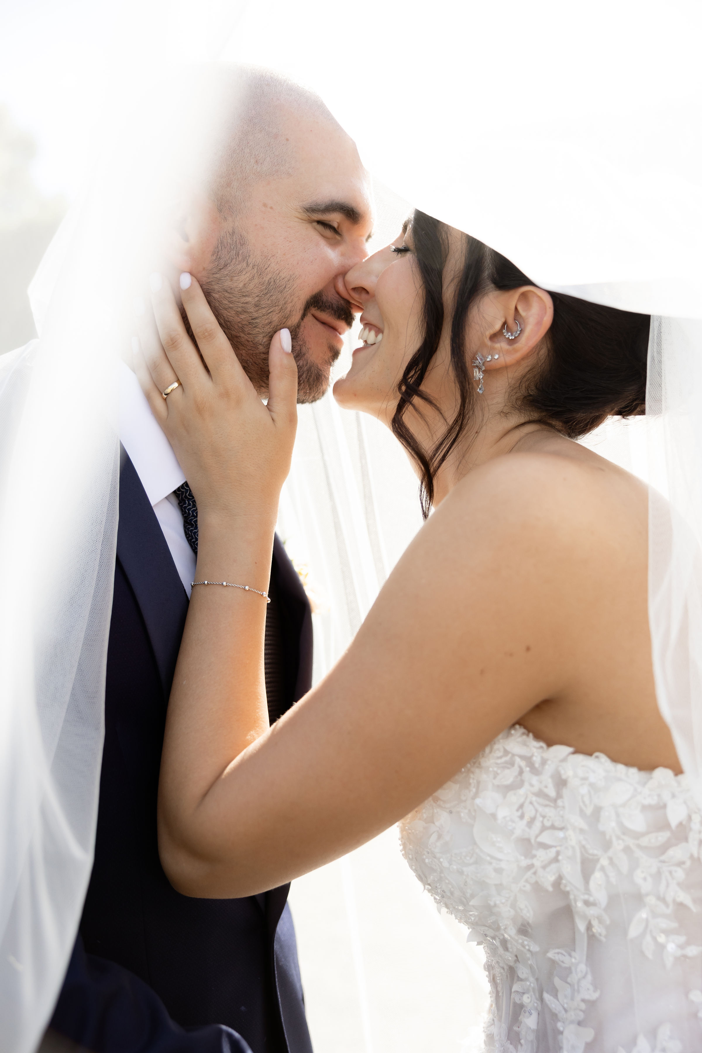 Marta e Bryan il giorno del matrimonio